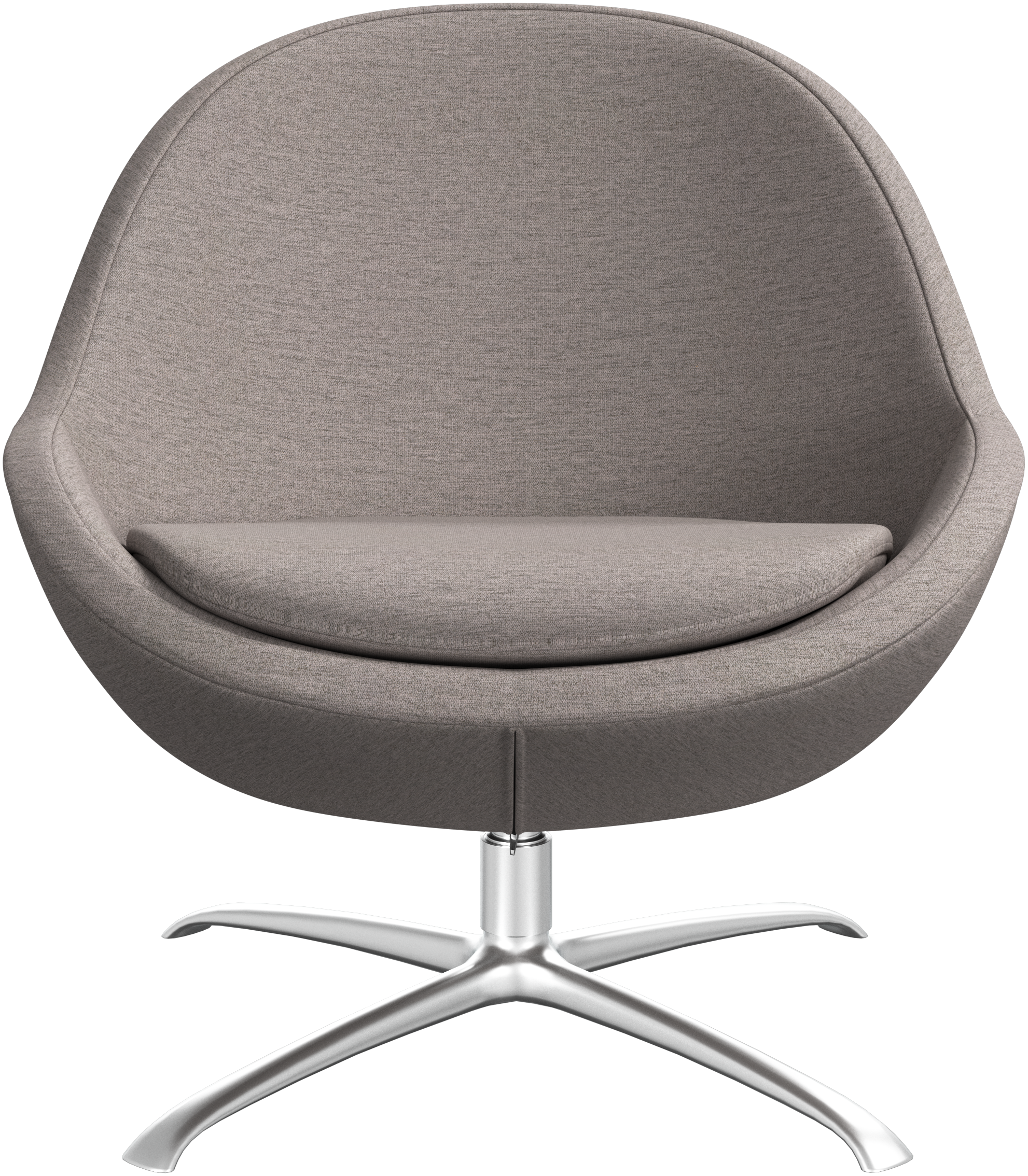 BoConcept Veneto armchair with swivel function - aluminum / green